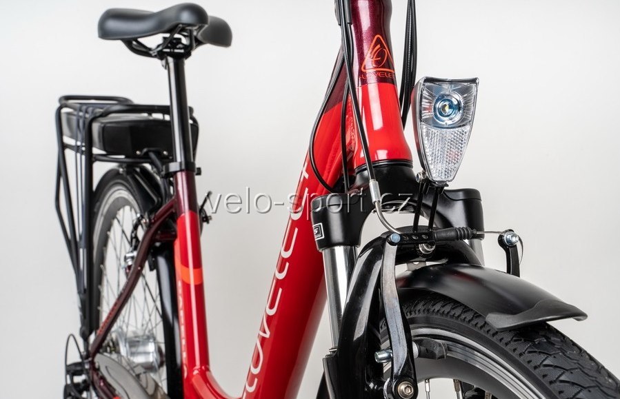 Elektrokolo pro seniory červené