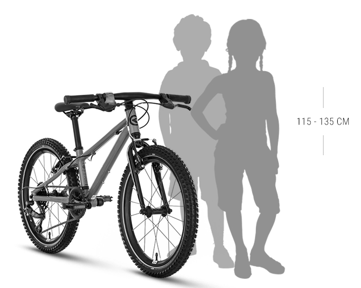 Velikost dětského kola Kellys naga air 50 20"