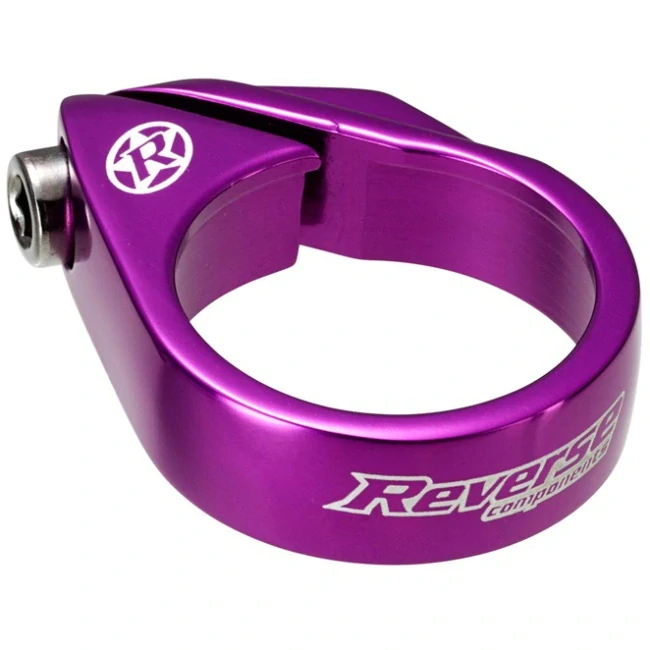 Objímka sedlovky Reverse Bolt 34,9 mm fialová