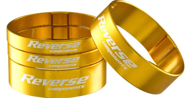 Distanční podložka Reverse Alloy Ultra-Lite set 1 1/8" zlatá