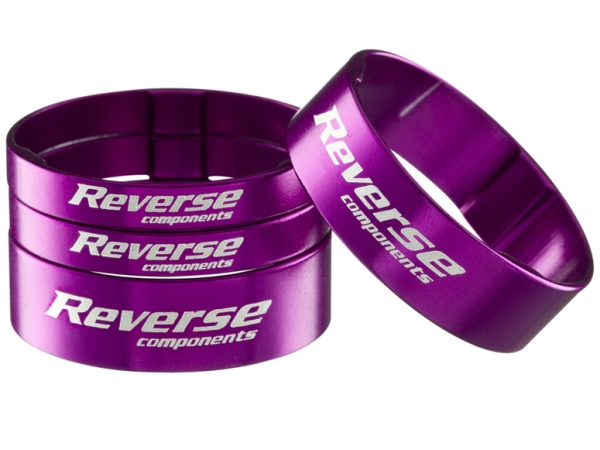 Distanční podložka Reverse Alloy Ultra-Lite set 1 1/8" fialová
