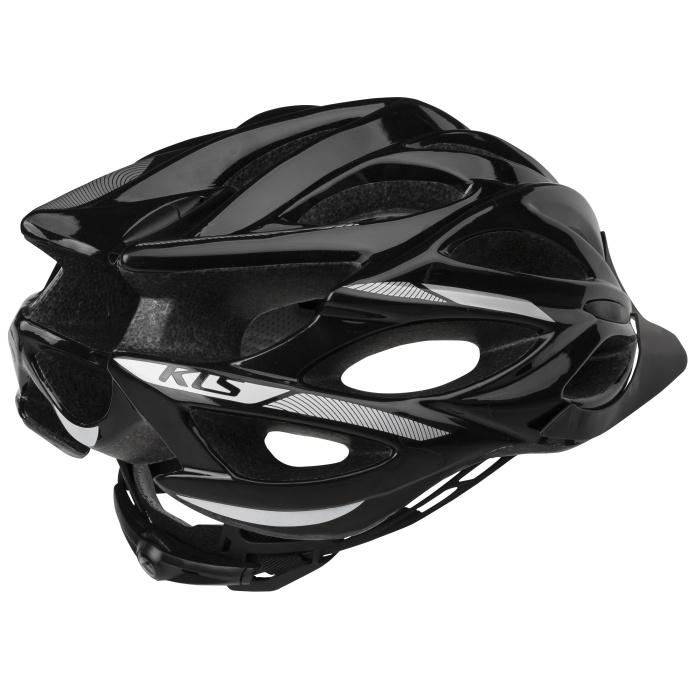 Cyklistická přilba Kellys Dynamic 019 černá-stříbrná