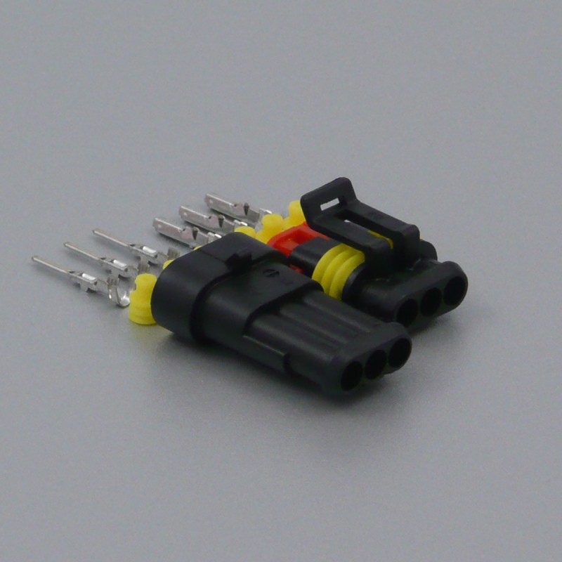 Vodotěsný konektor 3 póly 1,5mm Apache