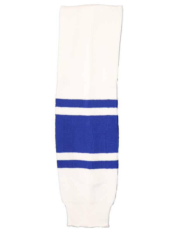 Hokejové stulpny Senior 80cm bílá/modrá