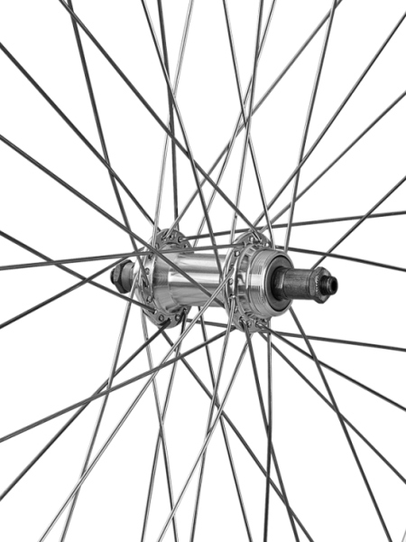Zadní výplet 26"/559 ráfek Dragon stříbrný Al RU náboj