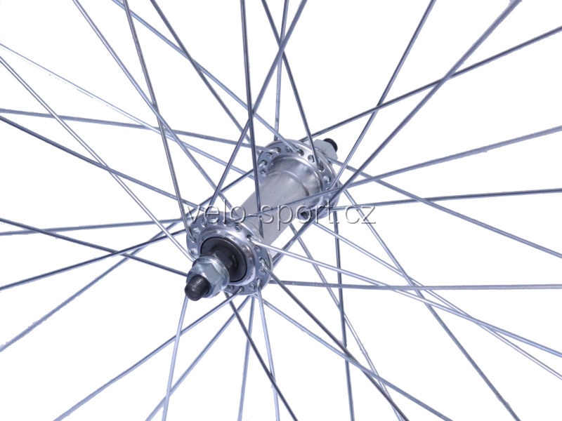 Přední výplet 24"/540 jednostěnný ráfek stříbrný Al náboj
