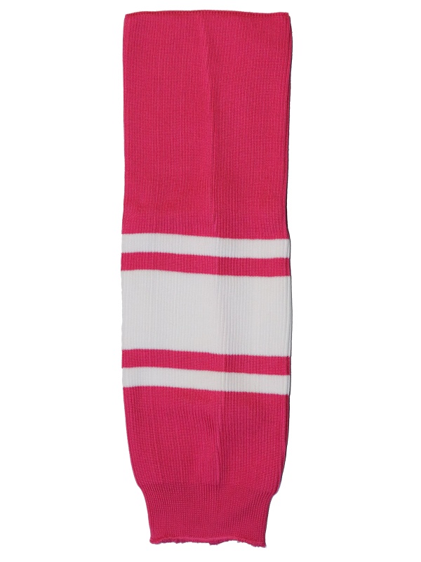 Hokejové stulpny BOY růžová/bílá