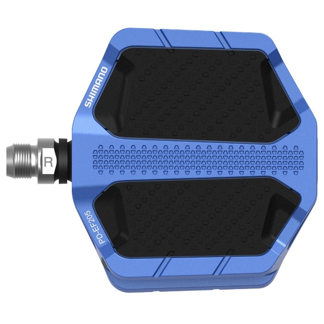 Pedály Shimano PD-EF205 Flat modré