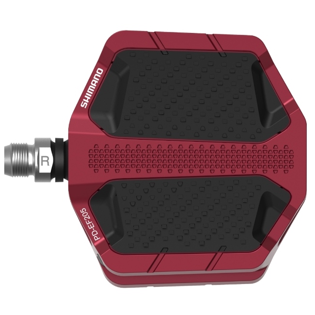 Pedály Shimano PD-EF205 Flat červené