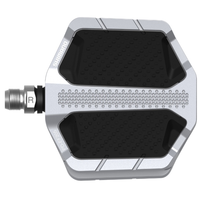 Pedály Shimano PD-EF205 Flat stříbrné