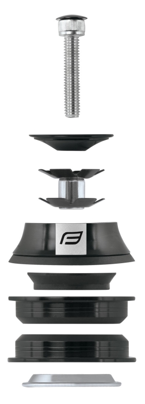 Hlavové složení Force A-head 1 1/8'' polointegrované Al, černé