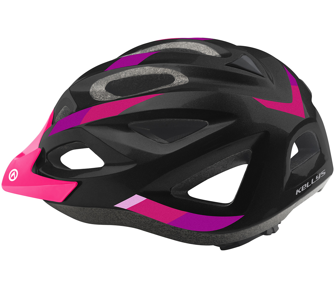 Cyklistická přilba Kellys Jester černá - fialová