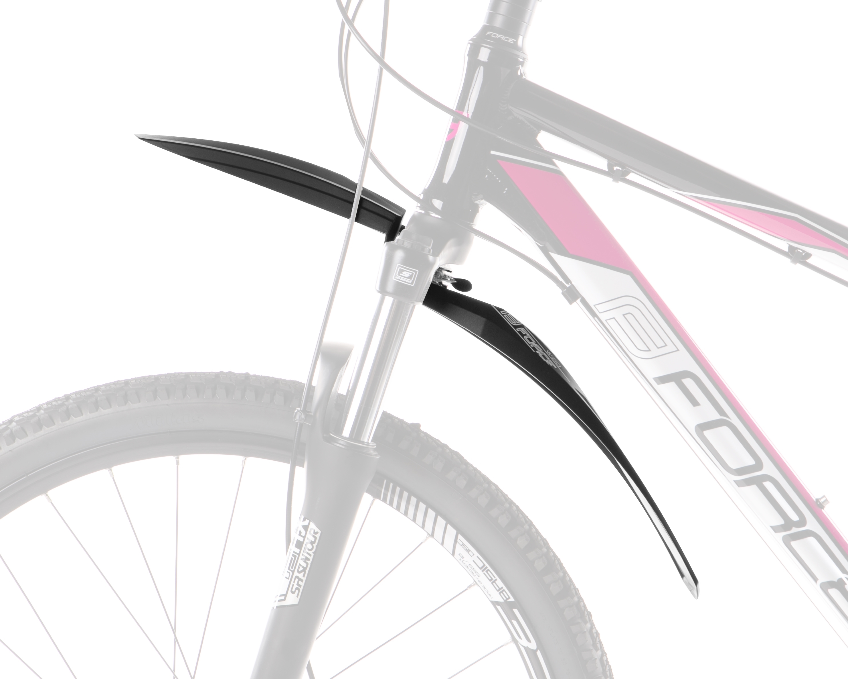 Přední blatník Force Wigo 24-29" černý