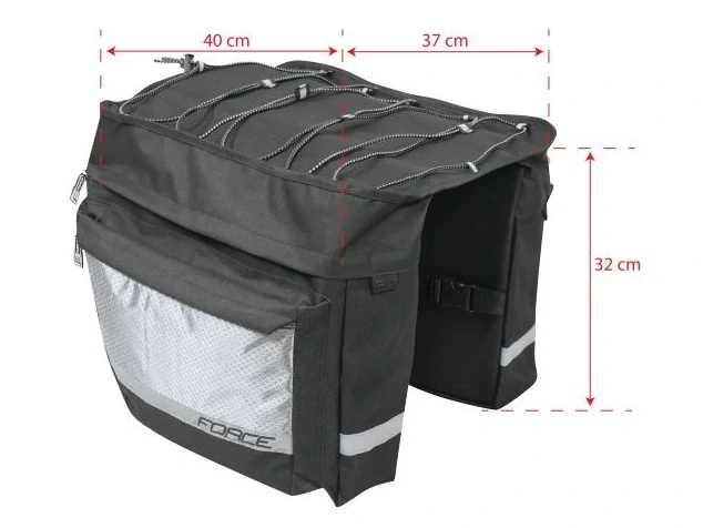 Dvojbrašna Force Noem 2x10l černá