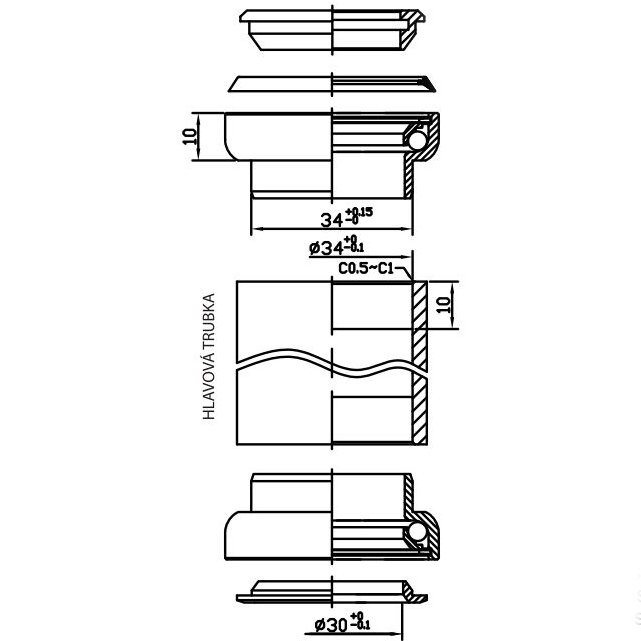 Hlavové složení Force A-head 1 1/8'' Fe utěsněné