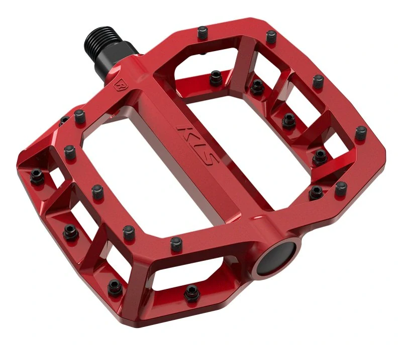 Pedály KLS Flat 50 BB 023 red (červená)