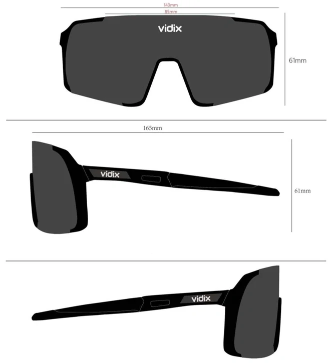 Brýle Vidix Vision černé set