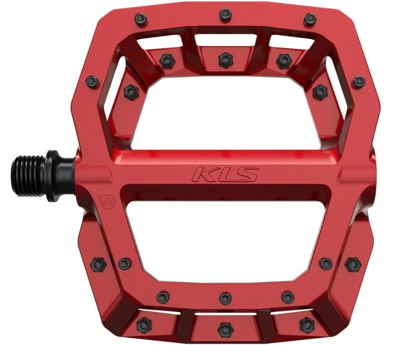 Pedály KLS Flat 50 023 red (červená)