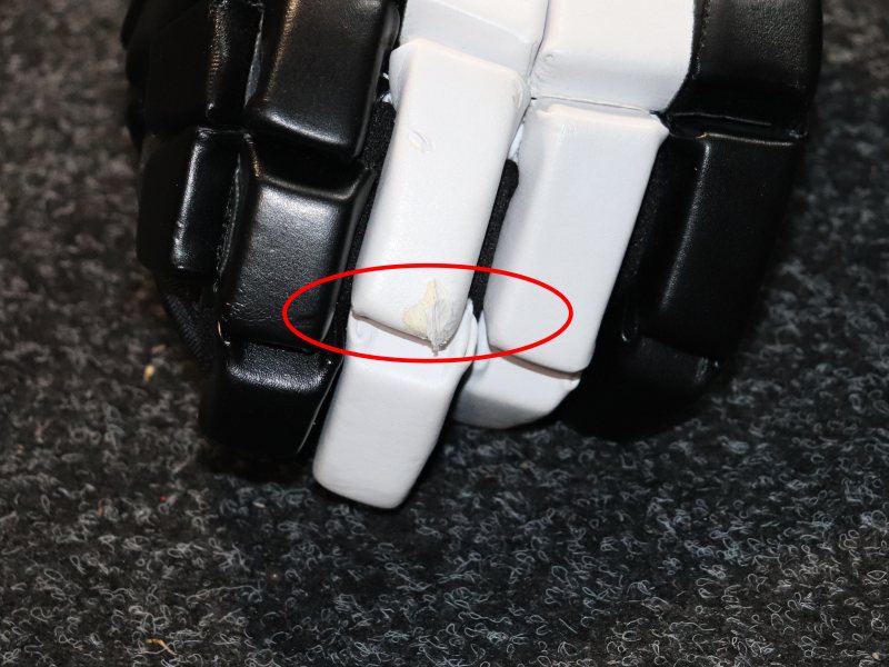 Hokejové rukavice TPS junior vel. 12" černá/bílá