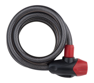 Zámek Pro-T plus M12x120cm spirála černá