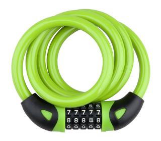 Zámek Pro-T plus M12x120cm 5 čísel zelená