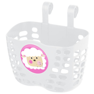 Koš na řidítka KLS Buddy sheep dětský bílý
