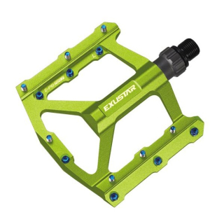 Pedály platformové Exustar PB557 zelené