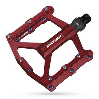 Pedály platformové Exustar PB557 červené