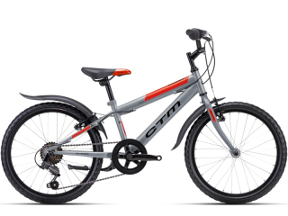 20" dětské kolo CTM Scooby 1.0 šedá/červená