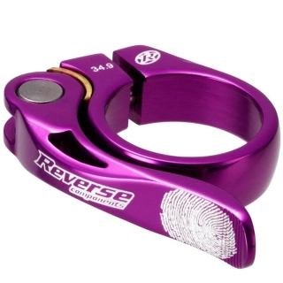 Objímka sedlovky Reverse Long Life 34,9 mm fialová